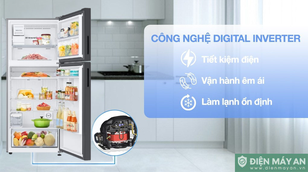 Tủ lạnh Samsung Inverter 385 lít Bespoke RT38CB668422SV